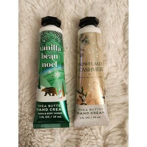 Bath & Body Works Vanilla Bean Noel And Snowflakes & Cashmere Shea Butter